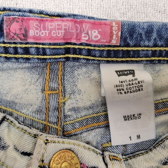 Women's Levi's 518 Super Low-Rise Boot Cut  Jeans  👖 - Picture 8 of 14